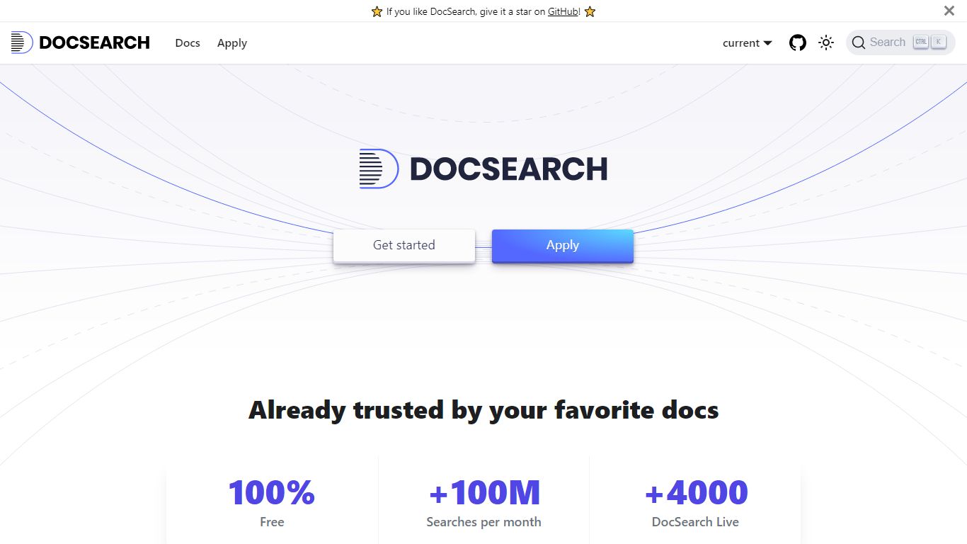 DocSearch: Search made for documentation | DocSearch by Algolia